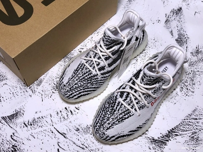 Boost V2 Zebra Adidas Black White 350 CP9654 Yeezy 0803